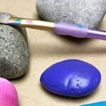 Rocks and paintbrush
