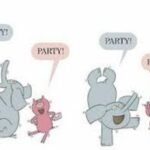 elephant and piggie saying party