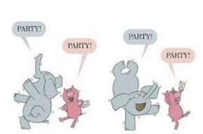 elephant and piggie saying party