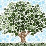 tree made of dots