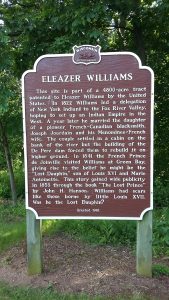 Eleazer Williams Sign At Lost Dauphin Park