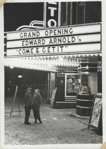Grand Reopening of Rialto Theater.  New Marque that was installed.  Movie is based on a novel written by Edna Ferber who was born and grew up in Appleton.