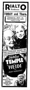 Newspaper ad which appeared in the Kaukauna Times in the 1930s