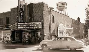 Rialto Theater in 1950s after Hotel Kaukauna which was to the right of the theater burned down on November 7, 1951.
